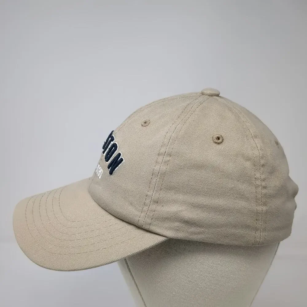 by elidan Baseball Cap Beige One Size Boston Est 1630 Embroidered Cotton Hat
